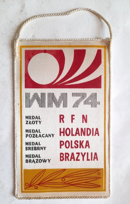 FIFA World Cup Germany 1974 top 4 pennant