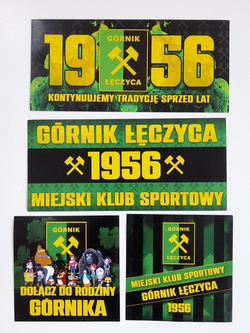 Gornik Leczyca football club set of 4 fans stickers (official product)