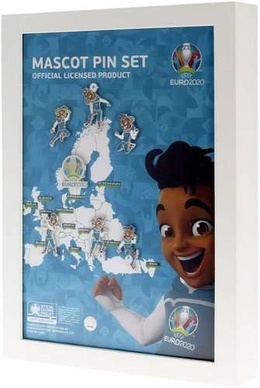Euro 2020 Skillzy mascot 7 pins-collection (official product)