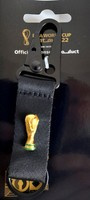 FIFA World Cup Qatar 2022 2.5D keyring/key lanyard with trophy miniature (Official Licensed Product)