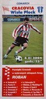 Cracovia - Wisła Płock Idea Ekstraklasa official programm (06.11.2004)