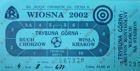 Ruch Chorzow - Wisla Cracow I league ticket (13.04.2002)
