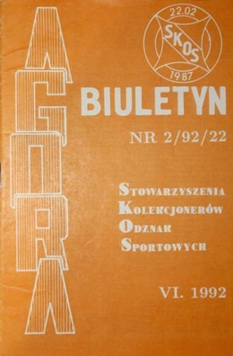 Bulletin of Sport Souvenirs Collectors Association "Agora" nr 2(22)/1992
