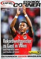 Austria - Brazil friendly match (10.06.2018) official programme