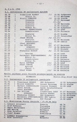 Men's javelin throw. Volume I