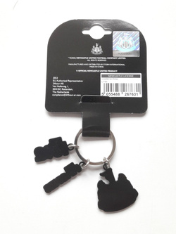 Newcastle United charms keyring (official product)