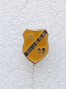 NK Rijeka yellow badge (lacquer)