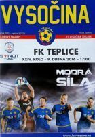 FK Vysocina Jihlava - FK Teplice Synot Liga match programme (09.04.2016)