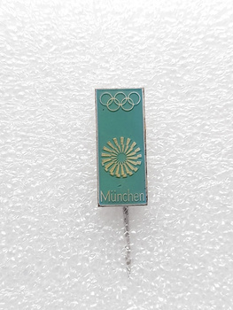 Summer Olympic Games Munich 1972 official logo badge (epoxy, signed)