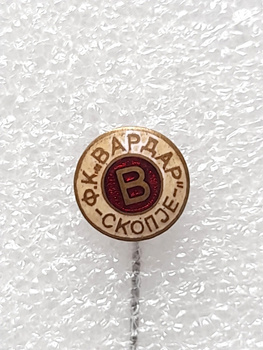 FK Vardar Skopje badge (Macedonia, enamel)