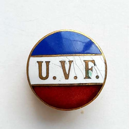 France Cycling Association UVF old badge (1938, signature)
