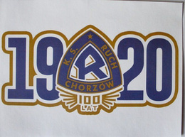 Set of 5 jubilee stickers 100th Anniversary of KS Ruch Chorzow (official product)