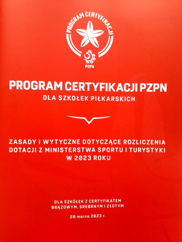 PZPN certification program for football schools