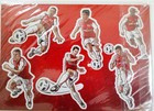 Arsenal FC players, mascot, stadium, crest set of 11 stickers (official product)