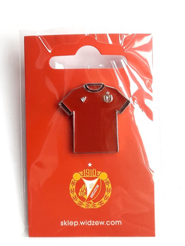 RTS Widzew Lodz shirt pin badge (official product, lacquer)