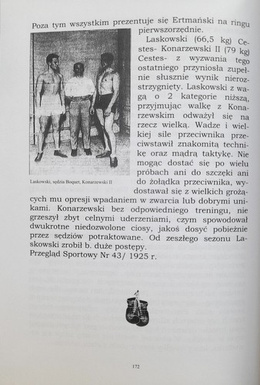 Ring legends. Chronicle of Polish Boxing. Part I ...- 1925