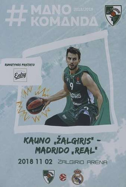 Official Programmes Zalgiris Kauno, European Cups 2017-2019 (set of 4 issues)