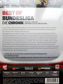 The Best of Bundesliga. Chronicle 1963/64-2014/15 Limited Collectros Edition DVD film (11 DVD's)