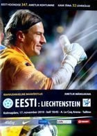 Estonia - Liechtenstein friendly match programme (17.11.2010)