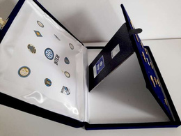 Inter Milano the crest history 11 pins-collection cased (official product) 