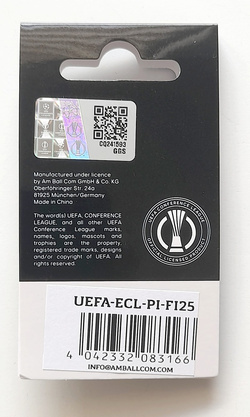 UEFA Europa Conference League 2025 Wroclaw Final, Real Betis - Chelsea FC trophy badge (official licensed product)