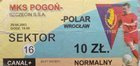 Pogon Szczecin - Polar Wroclaw II league (29.08.2003) ticket