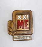 XXI European Boxing Championships Katowice 1975 badge (enamel)