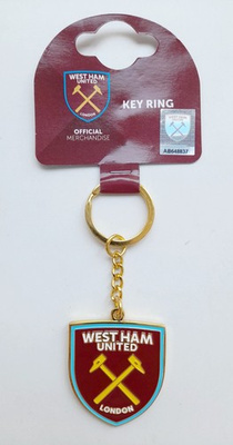 West Ham United big crest one side key ring (official product)