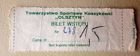 Towarzystwo Sportowe Koszykówki Olsztyn Polish basketball league old ticket