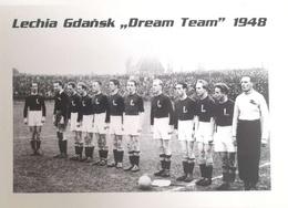 Lechia Gdansk Dream Team of 1948 postcard (official product)