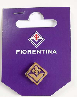 ACF Fiorentina golden plated new crest badge (official product)