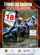 First Round of Junior Speedway League - South Group programme (18.06.2013)