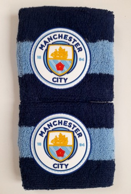 Manchester City wristbands side logo - set of 2 items (official product)