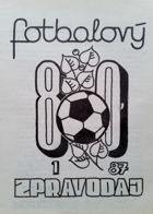 Football Report'80 nr 1/87 (Spartak Roudnice nad Łabą) programme