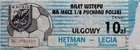Hetman Zamość - Legia Warszawa Polish Cup (11.11.2005) match ticket