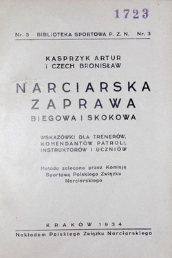 Training of cross-country skiing and ski jump (1934)