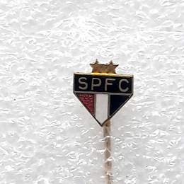 Sao Paulo FC crest with stars small badge (Brazil, enamel)