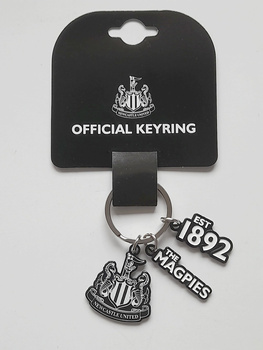 Newcastle United charms keyring (official product)