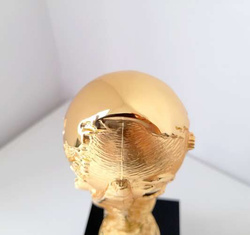 3D Official Trophy FIFA World Cup gold-plated big replica with Pedestal (Official Licensed Product) 21 cm