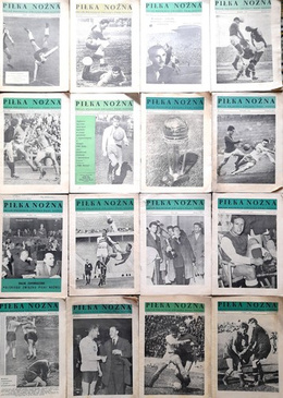 Pilka Nozna - monthly magazine of Polish Football Association 1958-1962 (set of 16 issues)