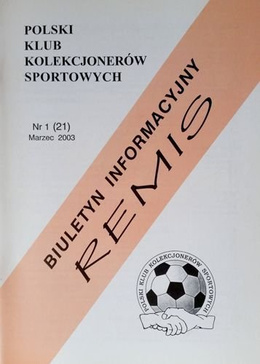 "Draw" - Bulletin of Polish Sport Souvenirs Collectors Club - volume 1(21) (March 2003)