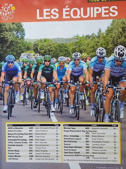 Tour de France 2013. Official programme