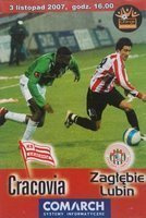 KS Cracovia - Zaglebie Lubin Orange Ekstraklasa (03.11.2007) official programme