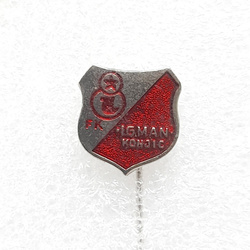 FK Igman Konjic crest badge (epoxy, signed)