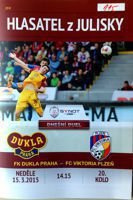 FK Dukla Prague - FC Viktoria Plzen (15.03.2015) - Synot League match programme