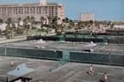 Postcard of Marco Island tennis courts at Florida (USA)
