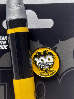 The 100th Anniversary AEK Athens 1924-2024 crest badge + pen (official product)