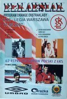 Ełkaesiak ŁKS - Legia Warszawa Orange Ekstraklasa programme (17.08.2007)