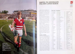 The 100th anniversary tournament of the Danish Football Association. Denmark-Sweden-Brazil (14-18.06.1989) official programme