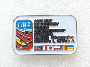 2025 IIHF World Championship, Division I Group A big badge (lacquer, double pin)